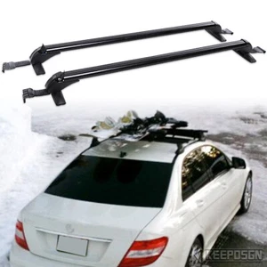 For Mercedes Benz C300 C350 43.3" Roof Rack Crossbars Luggage Carrier + Lock - Picture 1 of 17