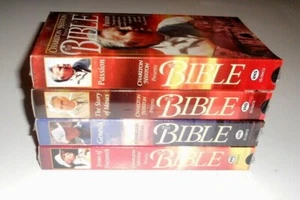 Charlton Heston The Bible VHS Jesus Of Nazareth/Passion/Genesis/Story of Moses - Picture 1 of 10