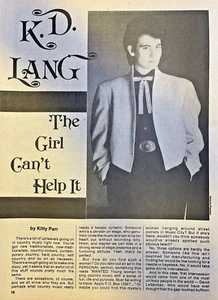 1988 Country Musician K D Lang - Picture 1 of 2