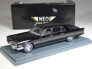 (KI-06-39) Neo Scale Models Cadillac Fleetwood Seventy-Five black in 1:43 in OVP - Bild 1 von 2
