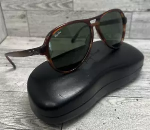 Vintage B&L Ray Ban Vagabond Sunglasses USA Tortoise Acetate Aviator With Case - Picture 1 of 22