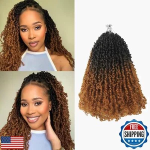 Haftaluv Yanky Twist gehäkeltes Haar 16 Zoll 9 Packungen vorgeschlungen Mini Twist Yanke - Bild 1 von 5