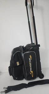 Storm Streamline One Ball Roller Bowling Bag with Wheels Black Excellent - Picture 1 of 13