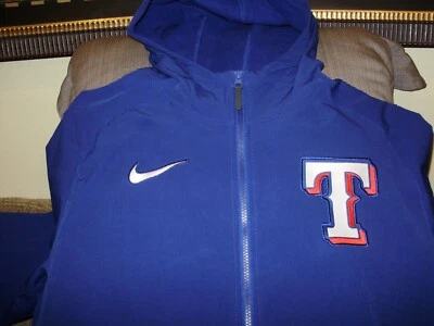 MLB Baseball Texas Rangers Nike Therma Blue Full Zip Hoodie Jacket Men's Large - Image 1 of 4