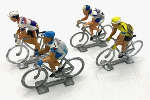 44414 COFALU / PLASTIQUE / TOUR DE FRANCE /LOT 4 CYCLISTES EQUIPES DIVERSES 1/32 - Picture 1 of 2