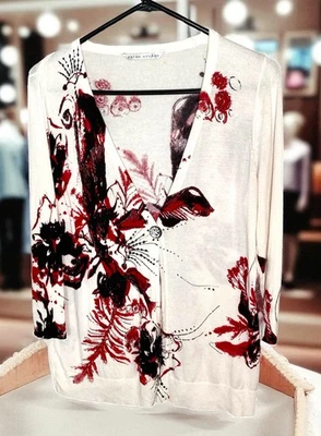 Cárdigan Peter Nygard Mediano Floral Un Botón Manga Larga Foto 1 de 4