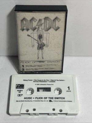 RARE AC/DC Flick Of The Switch (1983 Atlantic Records Cassette) 7 80100-4 - Image 1 of 4