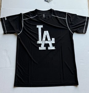Los Angeles Dodgers Stitches Logo T Shirt Large MLB Genuine Merchandise Black. - Picture 1 of 9