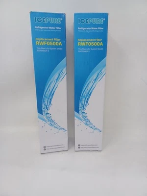 2- ICEPURE RWF0500A Refrigerator Water Filter Fit For 4396508 4396510  NL240V - Image 1 of 4