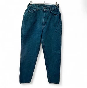 VINTAGE LEE HIGH RISE WALDGRÜN TAPERED JEANS, GRÖSSE 12 L, TAILLE 28, INNENNAHT 31 - Bild 1 von 4