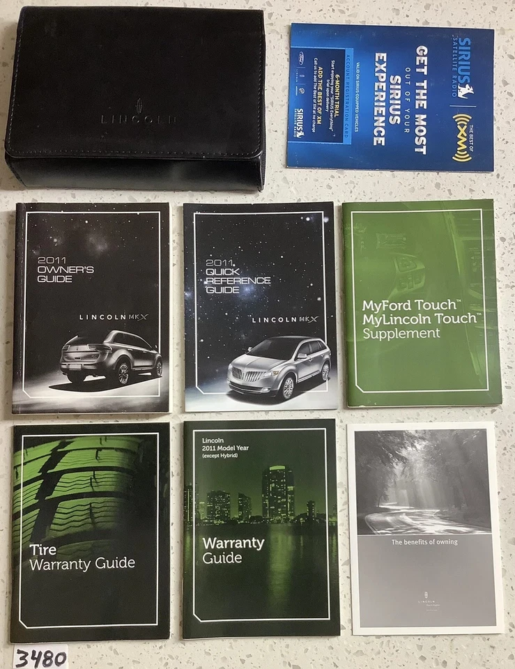  Lincoln MKX 2011 manual del propietario guía del usuario V6 Premium Sport tracción delantera AWD navegación  Foto 1 de 1
