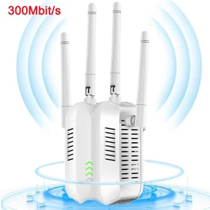 300Mbit/s WLAN Repeater Router Range WiFi Wireless Signal Verstärker Booster DE - Afbeelding 1 van 17