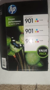 HP High Capacity 901 XL Officejet Tri-Color and Black Ink Cartridges " 4 " - Picture 1 of 4
