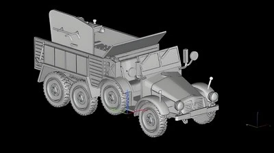 NEW 3D Printed 1/72 Hungarian Krupp Protze 44M military truck Unpainted - Image 1 of 4