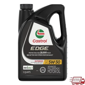 Aceite de motor totalmente sintético 5W-30 protección avanzada ahorro de combustible cambio de 20 k millas - Imagen 1 de 15