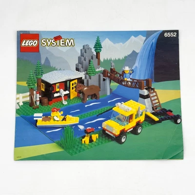 Lego Town 6552 Rocky River Retreat 1993 - Instruction Booklet ONLY - Image 1 of 2