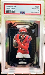 2023 Panini Prizm Tank Dell Rookie Variation PSA 10 GEM MINT Texans RC #329 ๐๐ฅ - Picture 1 of 2