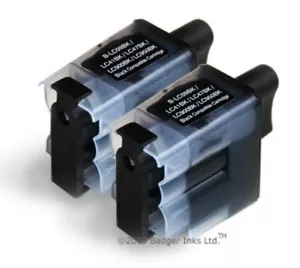 Paquete de 2 cartuchos de tinta compatibles negros LC41 LC900 LC950 - Imagen 1 de 1