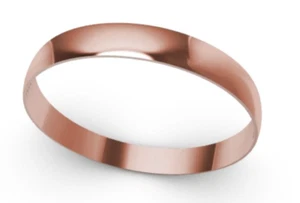 Heavy New 9ct Rose Gold 10mm Wide Plain Bangle Solid 67mm - Picture 1 of 1