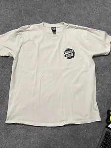 Men's Ivory Off White Santa Cruz T-Shirt Size XL VGC - Bild 1 von 4