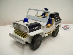"Patrulla de policía" de Jeep Willy, años 70, batería, Daiya (Hecho en Japón), 1:16 - Imagen 1 de 7