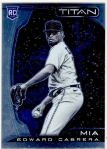 2022 Panini Chronicles Titan Baseball Edward Cabrera No. 6 Miami Marlins - Picture 1 of 2