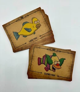Chris 51 Simpsons Satire Kunst Tarot Postkarte Sammlerkarten Krusty Homer Duo - Bild 1 von 4