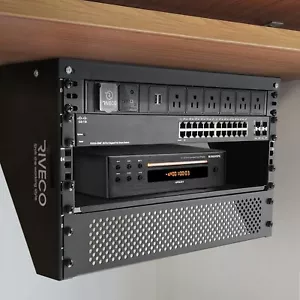 RIVECO 6U Rack di Montaggio a Parete per Rete|Carico Pesante Rinforzato 66-99 LBS - Foto 1 di 4