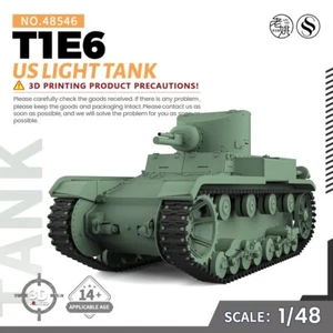 SSMODEL SS48546 1/48 Military Model Kit US T1E6 Light Tank WoT WAR - Picture 1 of 9