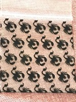 142 SMALL BAGGIES 1515 1.5" X 1.5" MINI ZIP LOCK POLY DESIGNER BAGS SCORPION
