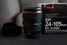 Canon EF 24-105mm f/4.0 IS USM L Lens Great Con. Rarely used