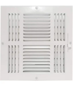 10" x 10" Duct Size Square Ceiling Wall White NEW - Picture 1 of 2