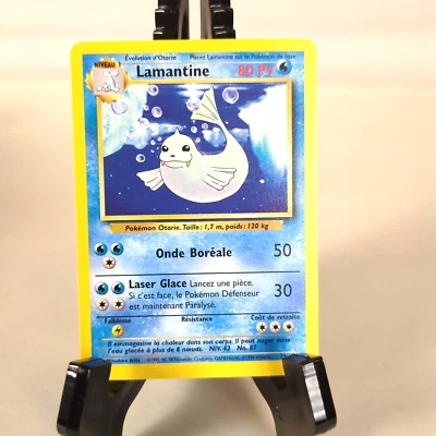 Pokemon LAMANTINE 25/102 - FRENCH Base Set Dewgong Uncommon - Never Played NM/M - Image 1 of 3