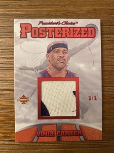 2021 President's Choice Solitaire 2.0 - 1/1 - Vince Carter Game Used Memorabilia