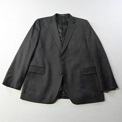 Stafford 46L Brown Stripe Travel Clasic Fit Mens Blazer Sport Coat Suit Jacket - Image 1 of 4