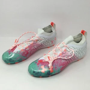 Under Armour UA Spotlight Lux LE Drip Football Cleats Mens Size 15 Aqua R - Picture 1 of 9