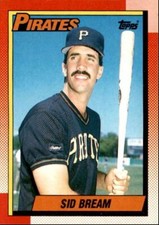 1990 Topps Baseball Cards Sid Bream Pittsburgh Pirates #622