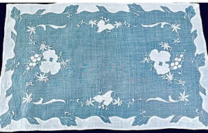 Vintage bestickter Läufer, Tischsets, Servietten für 4 XX644 - Bild 1 von 7