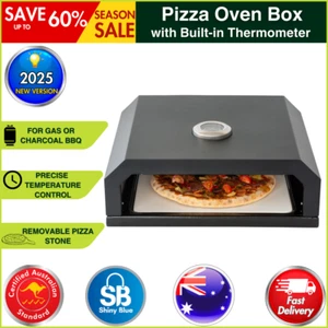 Hacienda Pizza Oven Box Ultimate Accessory Gas Charcoal BBQ Grill with Built-in - Picture 1 of 9
