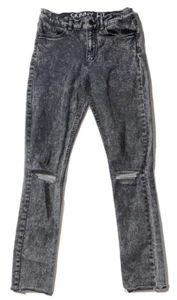 Preowned- H&M Skinny Stretch Distressed Acid Wash Jeggings Girls (Size 12-13Y) - Picture 1 of 7
