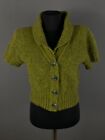 AVENTURES DES TOILES Womens Cardigan Sweaters Wool Green Size 36