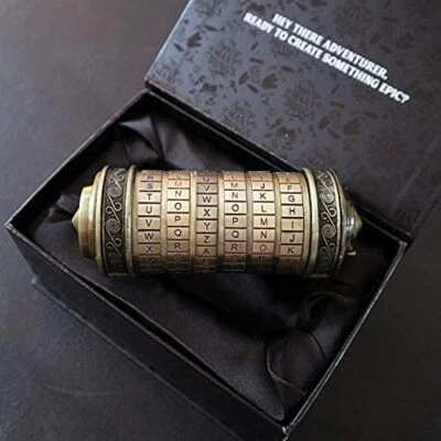 MARKENLOS Kryptex Da Vinci Code Mini Kryptex Lock Puzzle Boxen Mit Versteckten Fächern