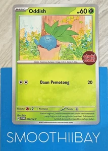 Oddish 058/SV-P Pokemon PROMO Card Choki Choki Exclusive Indonesia TCG - Picture 1 of 2