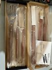 Brookstone Deluxe 5 Piece BBQ Tool Set with Rosewood Handles NEW in Box Dad Gift