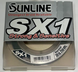 Sunline SX1 Braid Angelschnur - 250 Yard Spule - Deep Green 30LB - Bild 1 von 1