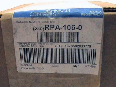 Conjunto de alimentación regulada Johnson Controls (240) RPA-106-0 NUEVO EN CAJA Foto 1 de 4