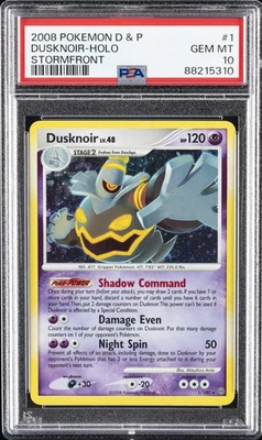 2008 POKEMON DIAMOND & PEARL STORMFRONT #1 DUSKNOIR-HOLO PSA 10 - Image 1 of 2