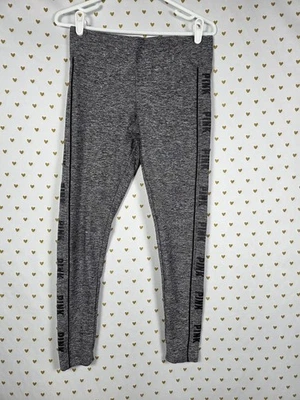 Victorias Secret PINK YOGA Grey side stripe leggings small - Image 1 of 3
