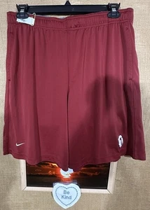 Nike Dri-Fit Hombre Granate OU Oklahoma University Baloncesto XL Corto Elástico Sol - Imagen 1 de 6