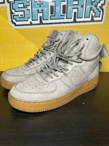 Nike Air Force 1 hohe Schuhe Jugend Größe 6Y grau Gummi 922066-002 - Bild 1 von 8
